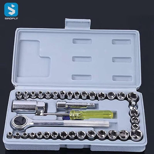 Chrome Vanadium 40-Piece Tool Kit Set - SwiftLogic Store