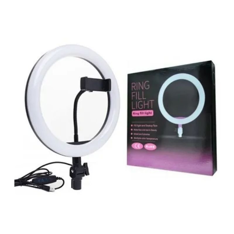 10-Inch LED Ring Light Kit for Video Making & Photography | Adjustable Brightness & Color Temperature - SwiftLogic Store