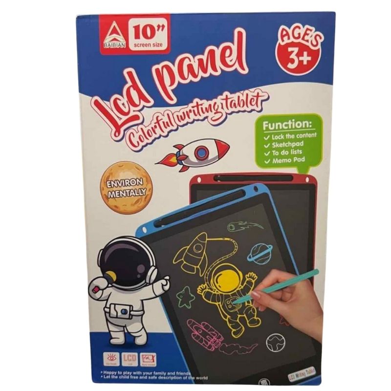 10-Inch Multi-Color LCD Writing Tablet | Premium Quality | Reusable Drawing & Note-Taking Tool for Kids | Random Colors - SwiftLogic Store