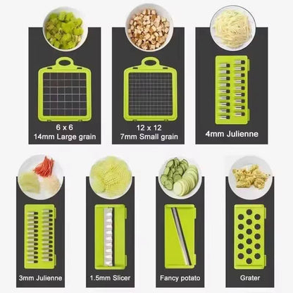 14-in-1 Mandoline Slicer & Vegetable Chopper | Multifunctional Food Cutter & Grater - SwiftLogic Store