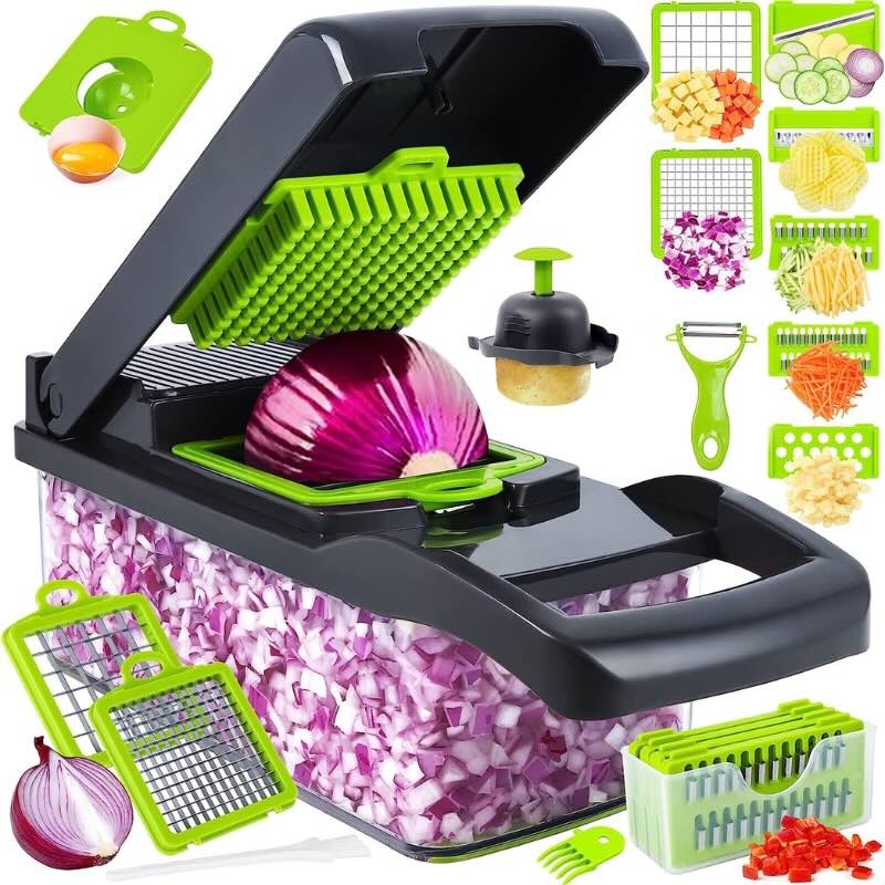 14-in-1 Mandoline Slicer & Vegetable Chopper | Multifunctional Food Cutter & Grater - SwiftLogic Store