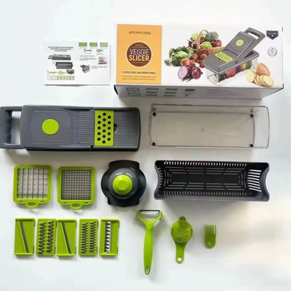 14-in-1 Mandoline Slicer & Vegetable Chopper | Multifunctional Food Cutter & Grater - SwiftLogic Store