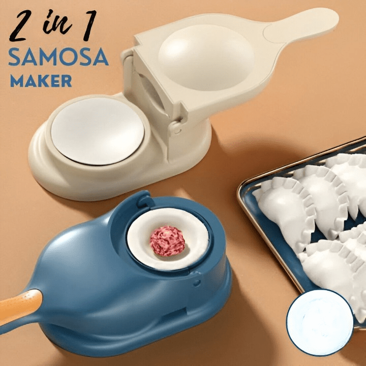 2-in-1 Dumpling & Samosa Maker | Mini Manual Tortilla & Dough Press | Random Colors - SwiftLogic Store
