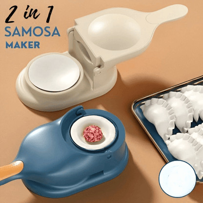 2-in-1 Dumpling & Samosa Maker | Mini Manual Tortilla & Dough Press | Random Colors - SwiftLogic Store
