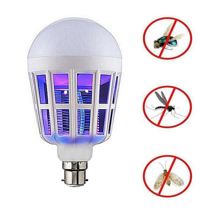 2-in-1 LED Mosquito Killer Bulb | 15W Insect Zapper Light | Silent, Odorless, Energy Saving - SwiftLogic Store
