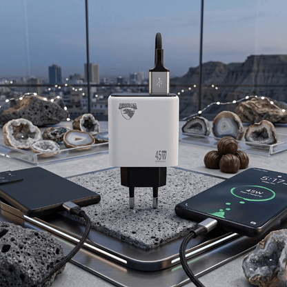 45W Multi Protocol Dual Port Travel Fast Charger - SwiftLogic Store