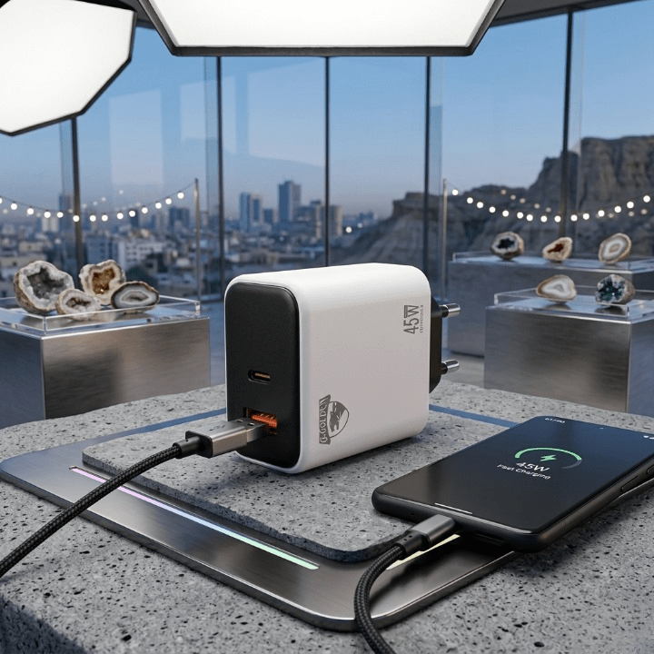 45W Multi Protocol Dual Port Travel Fast Charger - SwiftLogic Store
