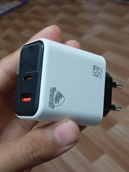 45W Multi Protocol Dual Port Travel Fast Charger - SwiftLogic Store