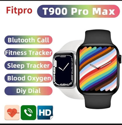 T900 PRO MAX Smartwatch Black ABS Strap