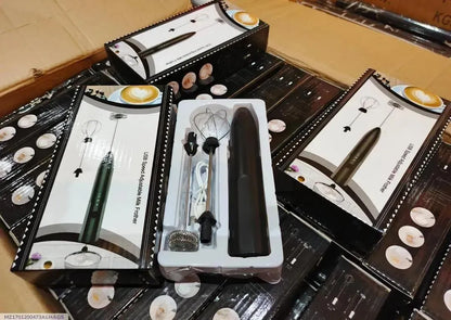 USB Electric Coffee Whisk 3Pcs Stainless Steel Set