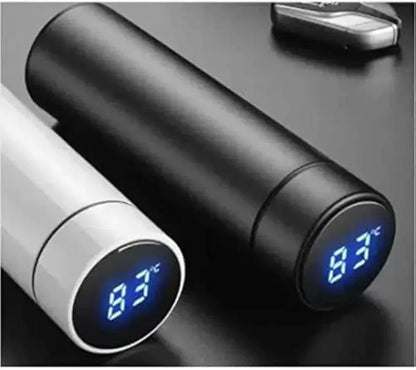 Digital Temp Tea Bottle 50ml Black Stainless Steel