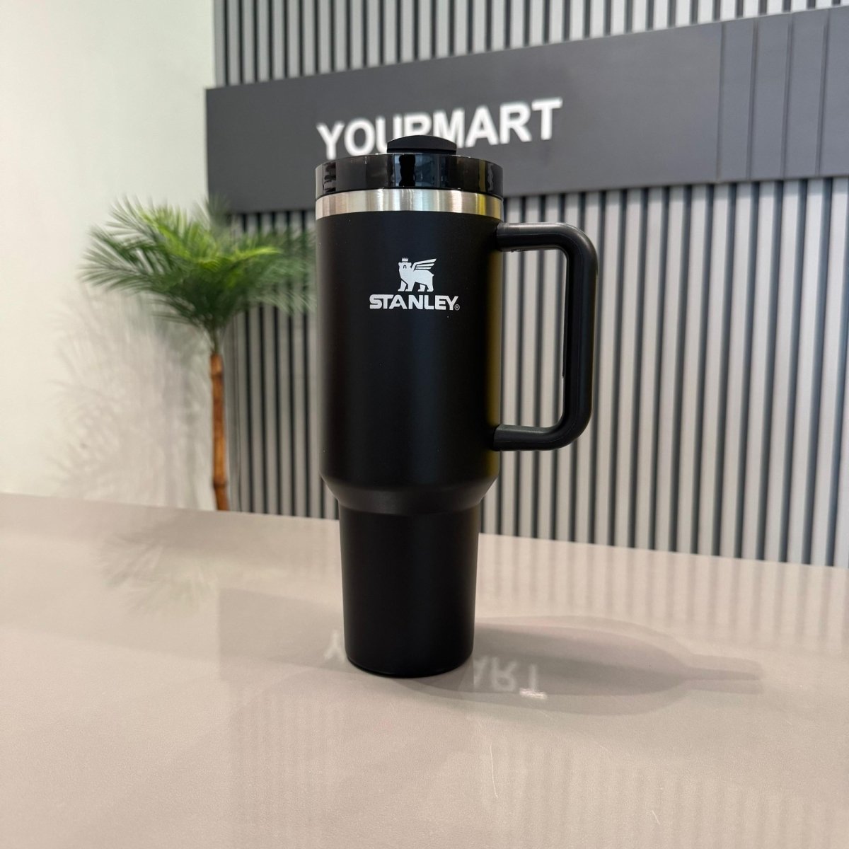 Black Stanley 40 Oz Stainless Steel Tumbler | Leak-Proof Vacuum Insulated Travel Mug | Hot & Cold - SwiftLogic Store