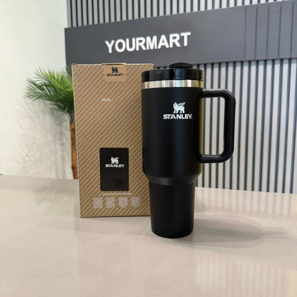 Black Stanley 40 Oz Stainless Steel Tumbler | Leak-Proof Vacuum Insulated Travel Mug | Hot & Cold - SwiftLogic Store