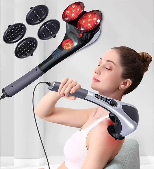 Blue Idea Full Body Handheld Double Head Massager - SwiftLogic Store