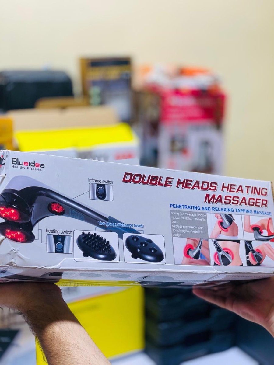 Blue Idea Full Body Handheld Double Head Massager - SwiftLogic Store