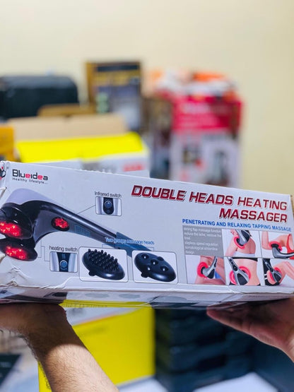 Blue Idea Full Body Handheld Double Head Massager - SwiftLogic Store