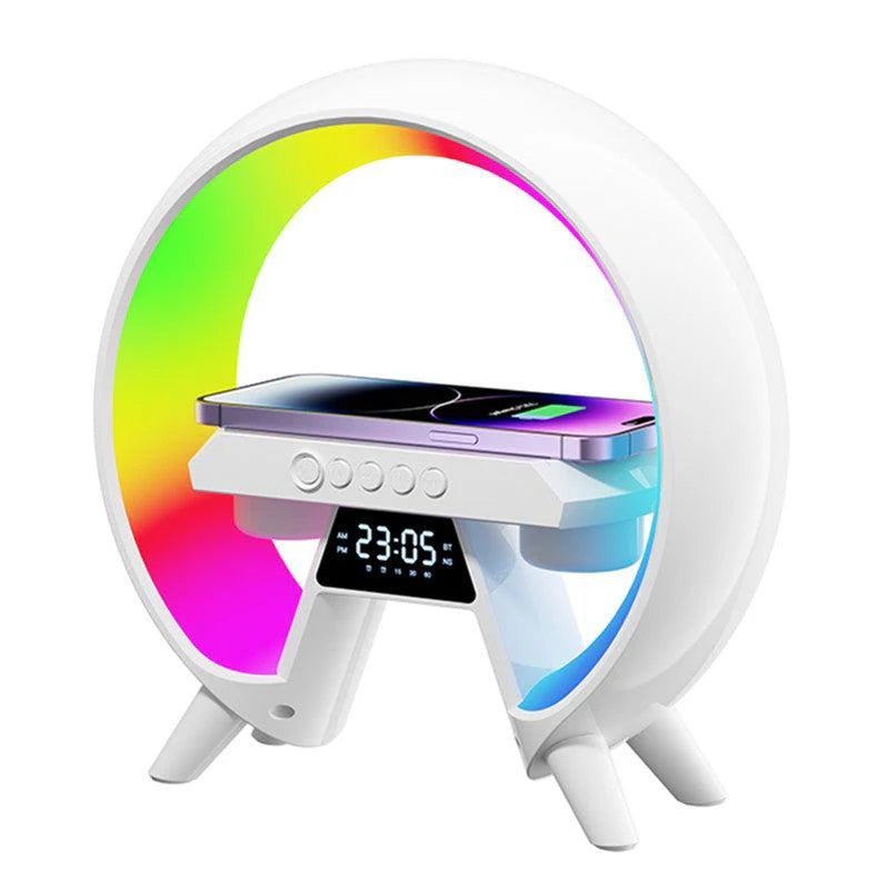 BT-3401 LED Wireless Charging Speaker & Atmosphere Lamp | RGB Night Light | Bluetooth Speaker | Fast Wireless Charger - SwiftLogic Store
