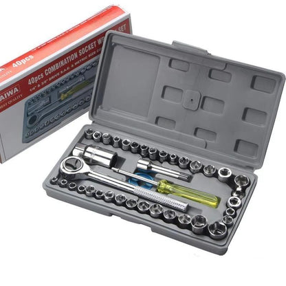 Chrome Vanadium 40-Piece Tool Kit Set - SwiftLogic Store