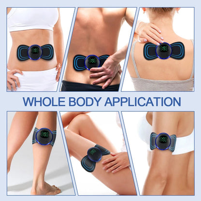 EMS Butterfly Portable Neck Massager | Mini Full-Body Muscle Relaxer - SwiftLogic Store