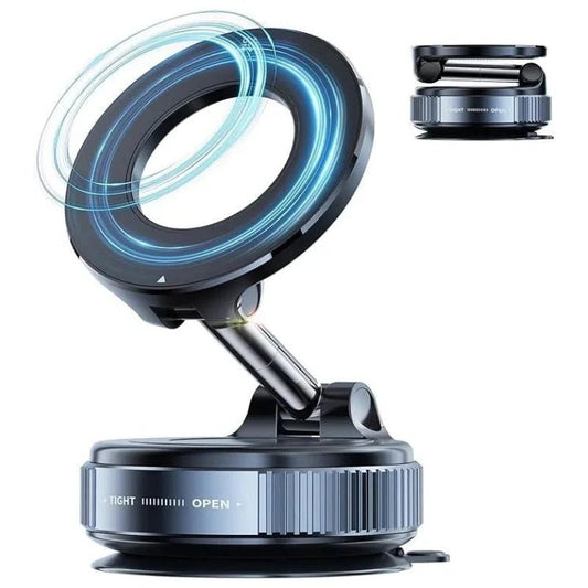 Foldable Magnetic Car Phone Holder | 360° Rotating Suction Mount, Universal - SwiftLogic Store