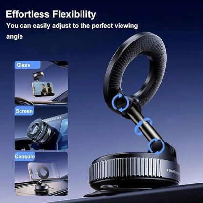Foldable Magnetic Car Phone Holder | 360° Rotating Suction Mount, Universal - SwiftLogic Store
