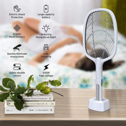 Nova USB Rechargeable Mosquito Racket | ME-903 Model | | Electric Insect Killer Swatter | For Indoor & Outdoor Use - SwiftLogic Store