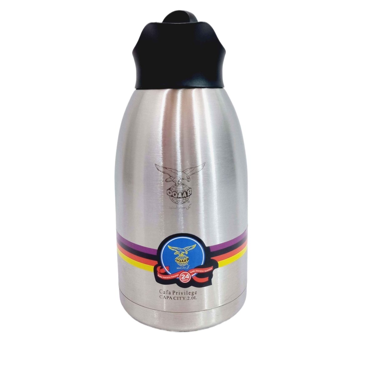 Oqaab 2 Liter Premium Stainless Steel Thermos Durable Water Bottle Large Capacity Leak Proof Bottle for Gym Travel Office Home Use - SwiftLogic Store