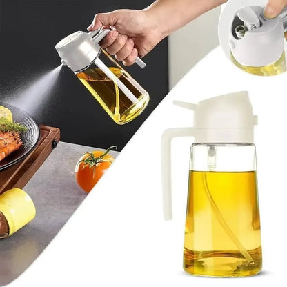 Premium Glass Oil Spray Bottle with Spray Nozzle - SwiftLogic Store