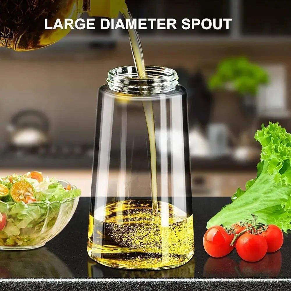 Premium Glass Oil Spray Bottle with Spray Nozzle - SwiftLogic Store