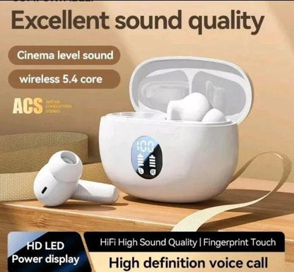 Premium Wireless Earbuds Black Yellow Bluetooth 5.3 - SwiftLogic Store