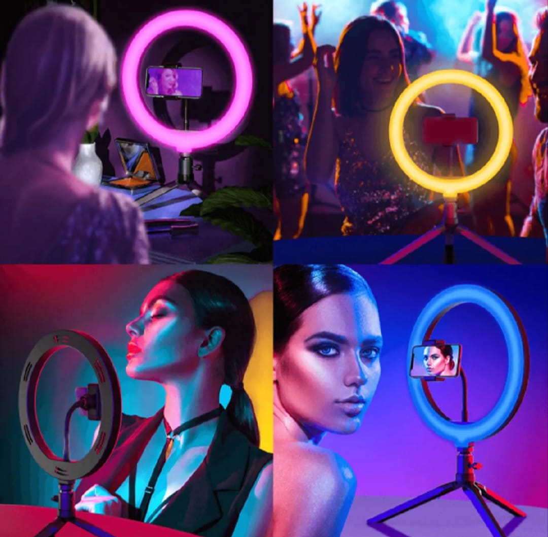 RGB Ringlight 26 CM MJ26 With Mobile Holder - SwiftLogic Store
