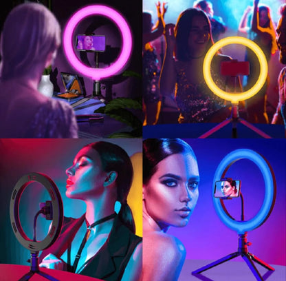 RGB Ringlight 26 CM MJ26 With Mobile Holder - SwiftLogic Store