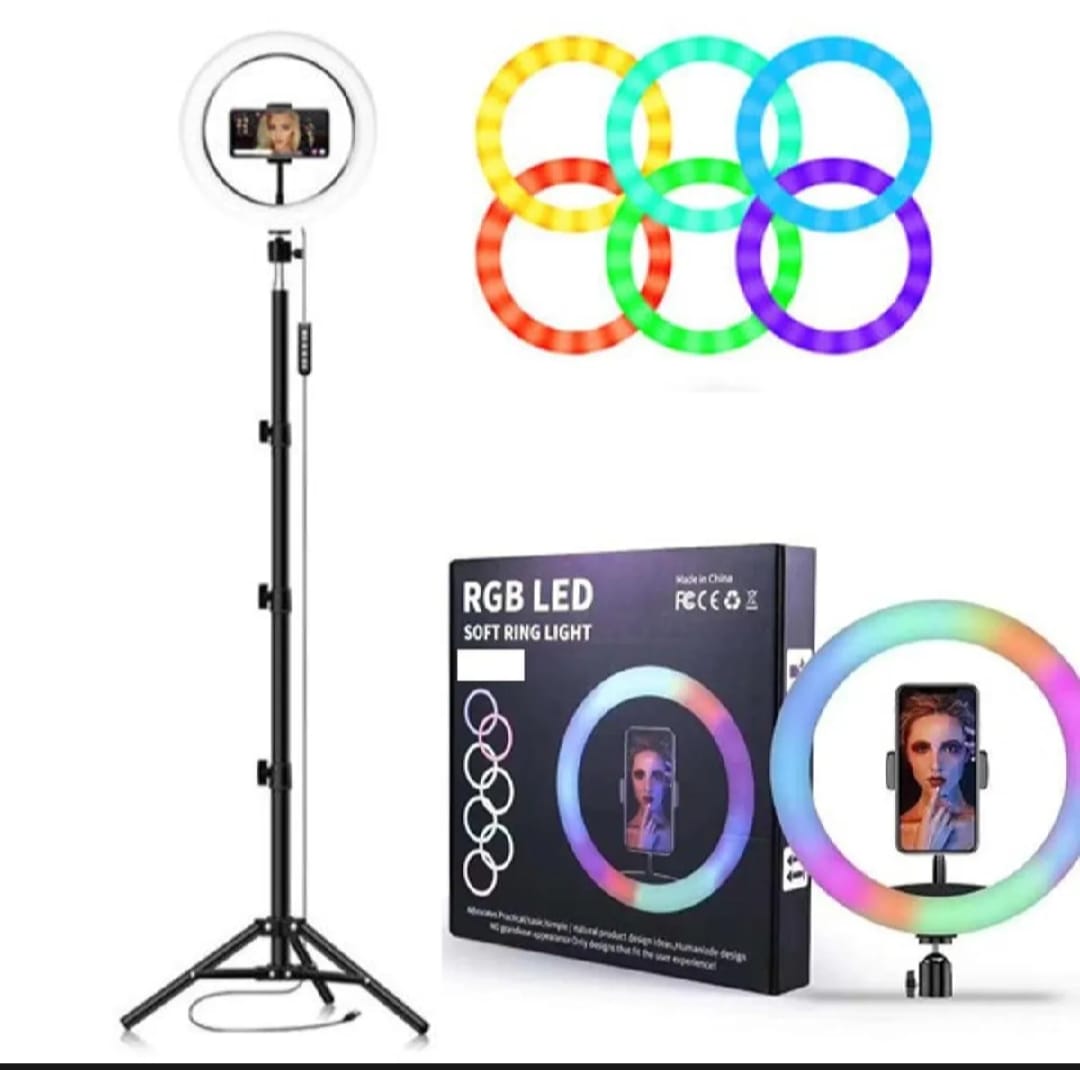 RGB Ringlight 26 CM MJ26 With Mobile Holder - SwiftLogic Store