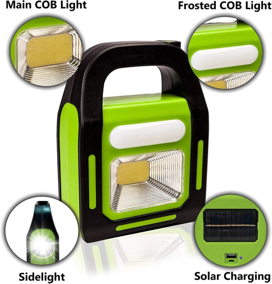 Solar Rechargeable 3-in-1 Emergency Light - Hurry Bolt Portable LED Work Light, Torch & Power Bank - SwiftLogic Store
