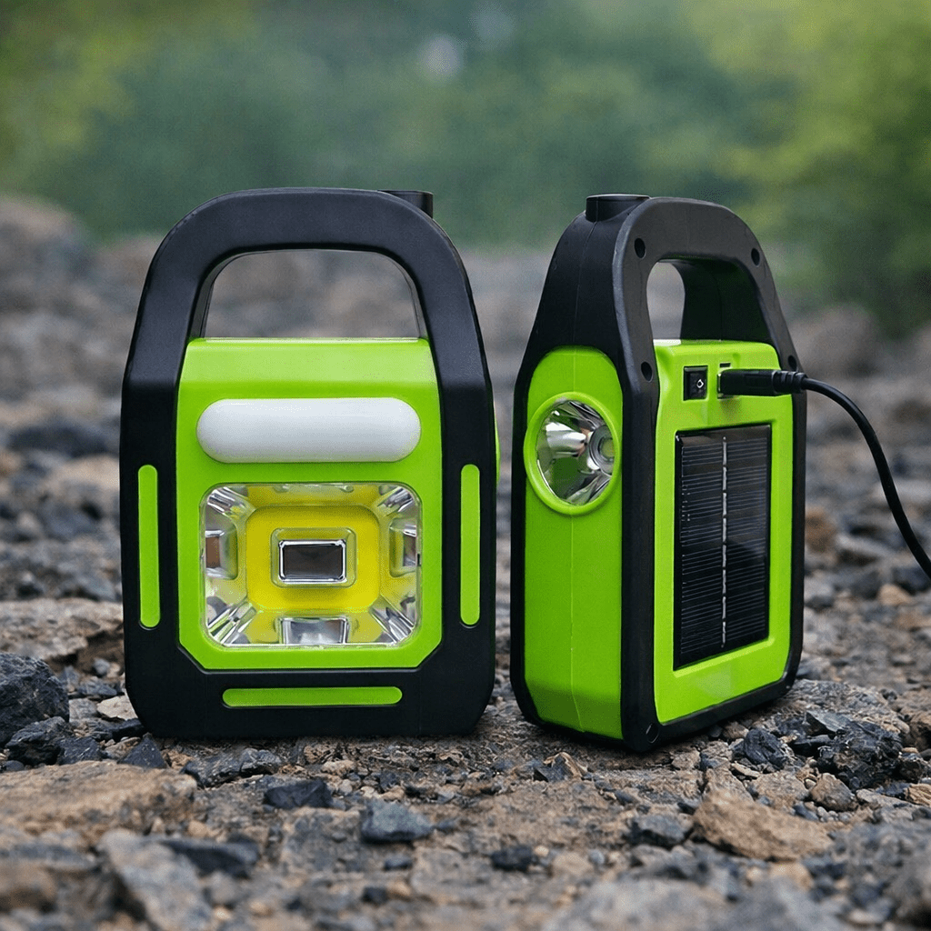 Solar Rechargeable 3-in-1 Emergency Light - Hurry Bolt Portable LED Work Light, Torch & Power Bank - SwiftLogic Store