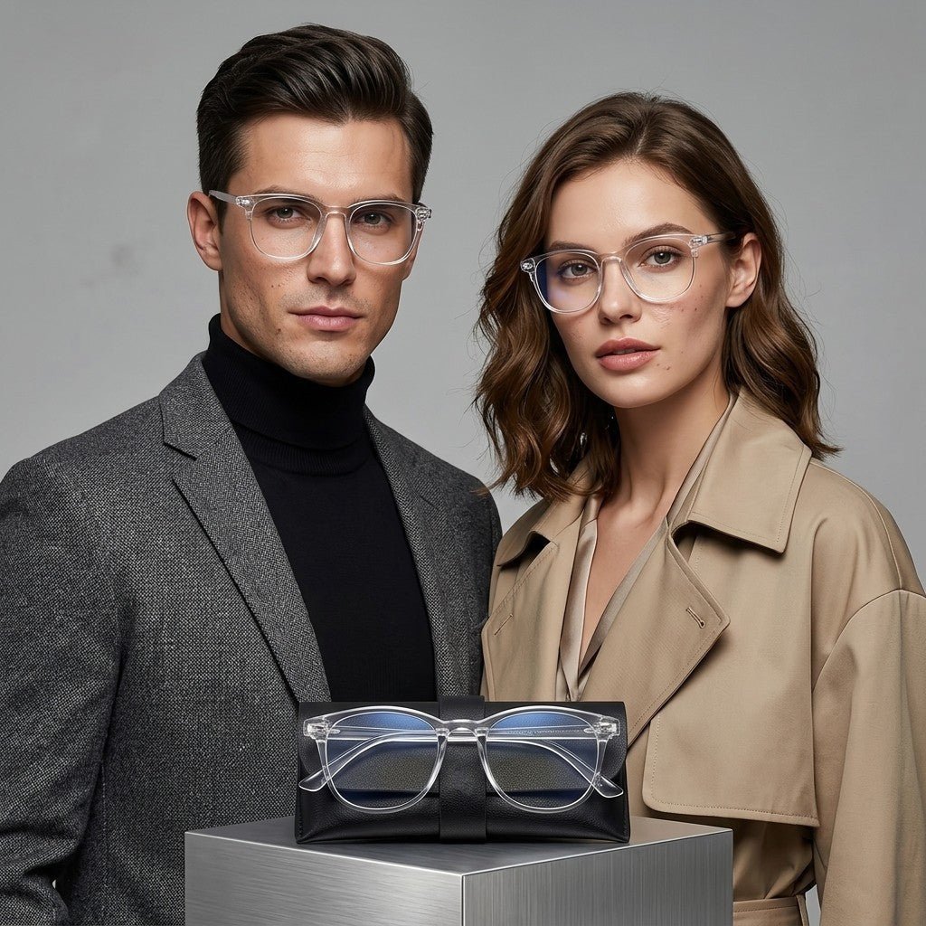 Transparent UV400 Blue Light Blocking Glasses - SwiftLogic Store